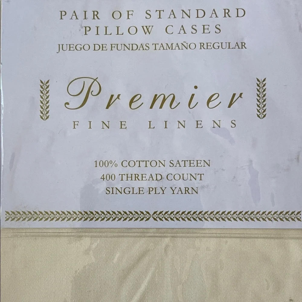 Premier Fine Linens Pillow Cases - White